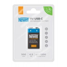 Newell 9V USB-C 500mAh Li-Ion akumulátor so vstavanou nabíjačkou