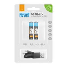 Newell AA USB-C 1550mAh Li-Ion akumulátor so vstavanou nabíjačkou 2ks