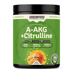 GreenFood Nutrition Performance A-AKG + Citrulline Malate 420g - Mandarínka
