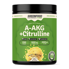 GreenFood Nutrition Performance A-AKG + Citrulline Malate 420g - Melón