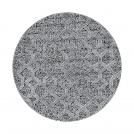Ayyildiz Kusový koberec Pisa 4702 Grey kruh
