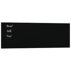Vidaxl Nástenná magnetická tabuľa čierna 60x20 cm tvrdené sklo
